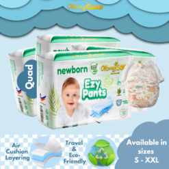 Momy Gold Ezy New Born Pants Baby Pants - Bundle of 4 (NB)