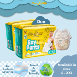 Momy Gold Ezy Pants Baby Diapers -  Bundle of 2 (S,M,L,XL,XXL)