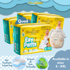 Momy Gold Ezy Pants Baby Diapers - Bundle of 4 (S,M,L,XL,XXL)