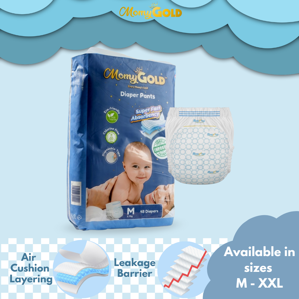 Momy Gold Jumbo Pants