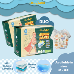 Momy Gold Super Pants Baby Diapers – Bundle of 2 (M,L,XL,XXL)