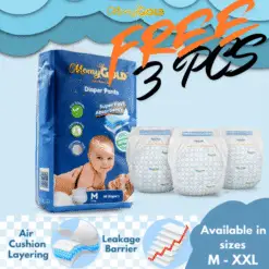 Free 3pcs Sample-Momy Gold Signature Jumbo Pants Baby Diapers (M / L / XL / XXL)